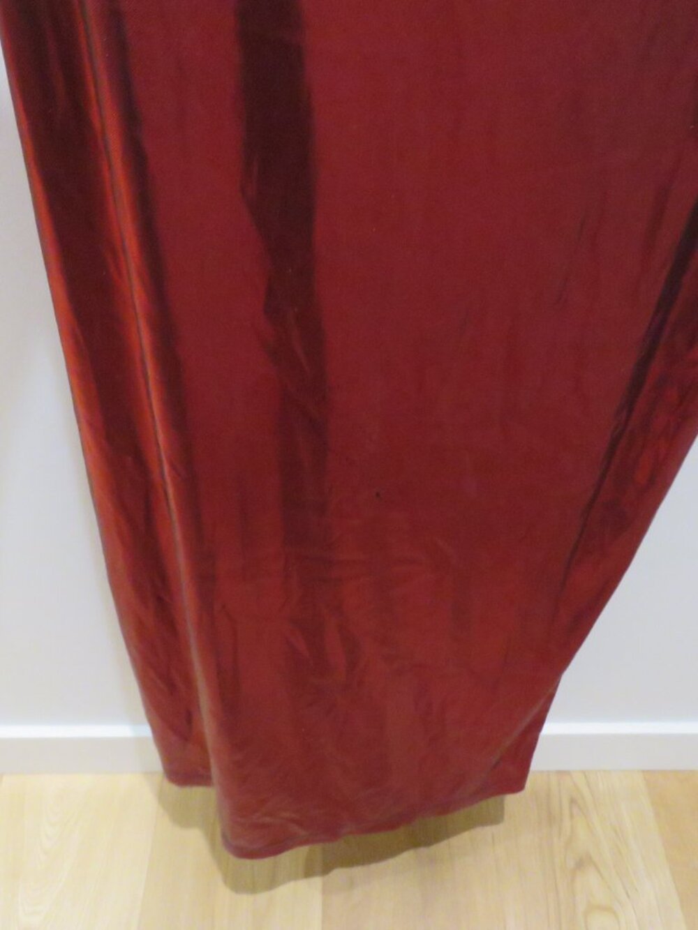 VINTAGE BONKERS USA Red Metallic Maxi Slip Dress Medium 90s Party Friends - Picture 7 of 15
